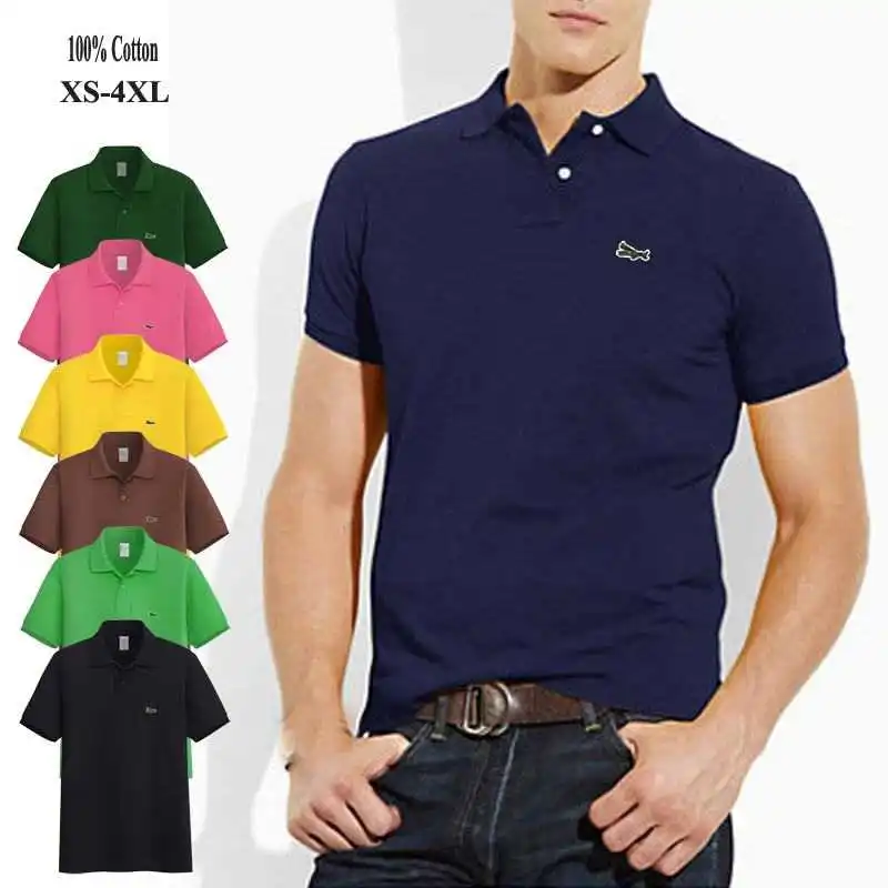 Top quality 2020 Men's polos shirts Embroidery- Short sleeve 100% Cotton Casual polos para hombre Fashion male tops XS-4XL
Top quality 2020 Men's polos shirts Embroidery- Short sleeve 100% Cotton Casual polos para hombre Fashion male tops XS-4XL
