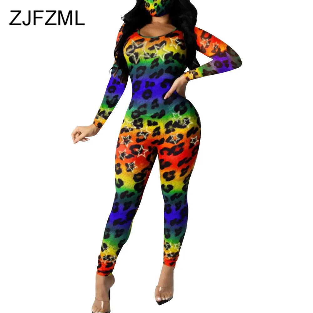 Gradient Leopard Star Print Women Jumpsuit Casual Elasit Hight Long Sleeve Bodcycon Catsuit Streetwear Skinny Party Club Rompers
Gradient Leopard Star Print Women Jumpsuit Casual Elasit Hight Long Sleeve Bodcycon Catsuit Streetwear Skinny Party Club Rompers