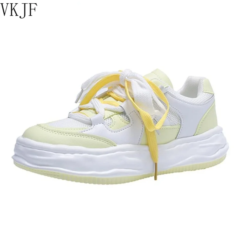2022 Women White Vulcanized Sneakers Platform Shoes Lace Up Ladies Breathable Fashion Cute Leather Casual Shoe Bambas Mujer
2022 Women White Vulcanized Sneakers Platform Shoes Lace Up Ladies Breathable Fashion Cute Leather Casual Shoe Bambas Mujer