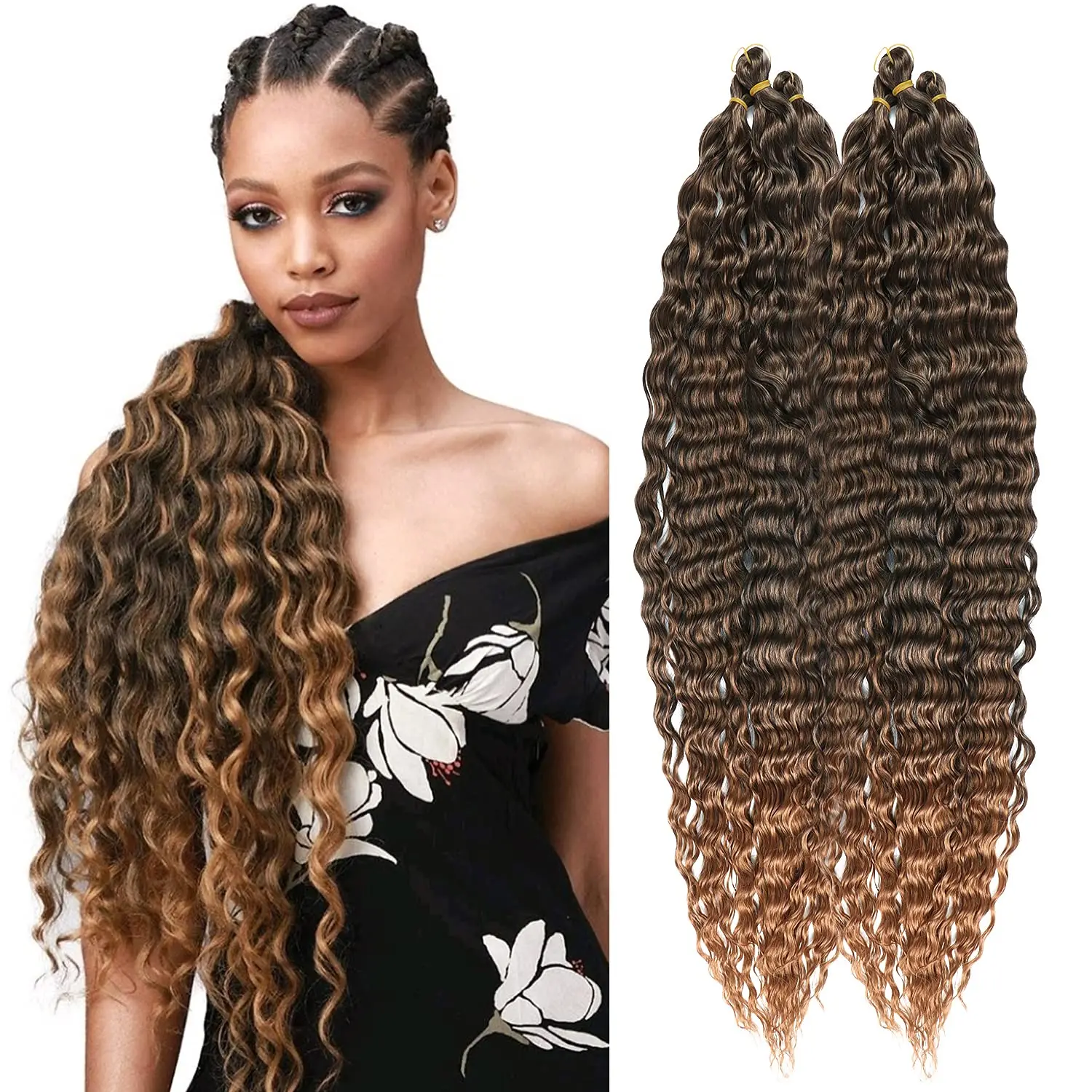 22 Inch Deep Wave Twist Crochet Hair african curls Synthetic Braid Hair Afro Curls Ombre Braiding Hair Extensions Hair Expo City
22 Inch Deep Wave Twist Crochet Hair african curls Synthetic Braid Hair Afro Curls Ombre Braiding Hair Extensions Hair Expo City