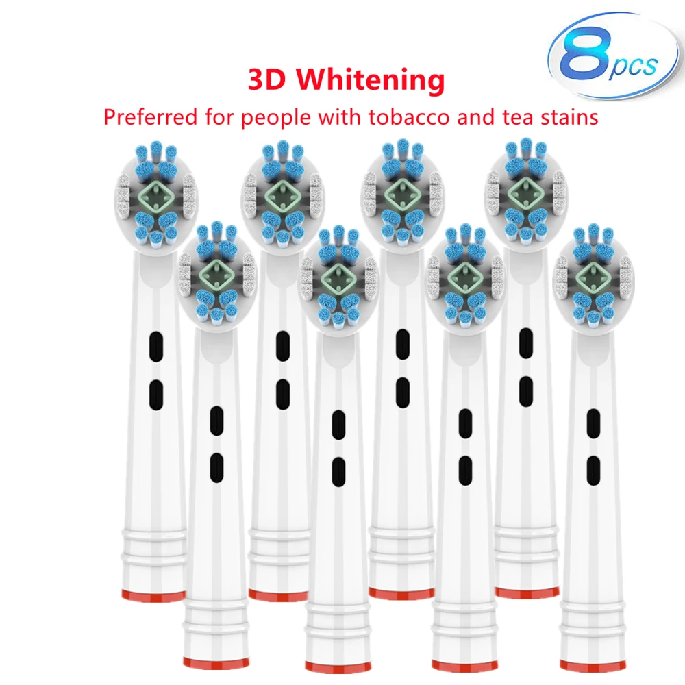Electric Toothbrush Replacement Brush Heads nozzle For Braun Oral B 3D Whitening Toothbrush Head 8Pcs For Oral B Brush Head
Electric Toothbrush Replacement Brush Heads nozzle For Braun Oral B 3D Whitening Toothbrush Head 8Pcs For Oral B Brush Head