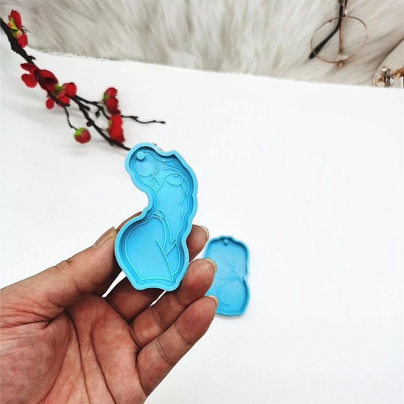U90E Sketch Sexy Woman Keychain Epoxy Resin Mold Jewelry Pendant Silicone Mould DIY Crafts Ornaments Decorations Casting Tool
U90E Sketch Sexy Woman Keychain Epoxy Resin Mold Jewelry Pendant Silicone Mould DIY Crafts Ornaments Decorations Casting Tool