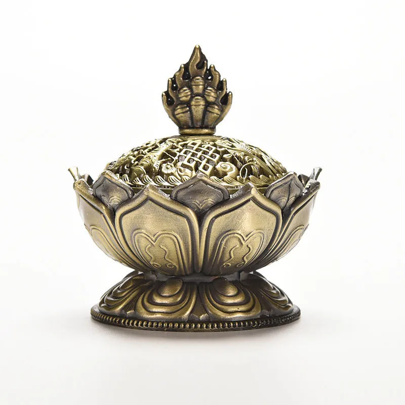 Plate incense burner Tibetan eight auspicious lotus incense burner alloy incense burner
Plate incense burner Tibetan eight auspicious lotus incense burner alloy incense burner