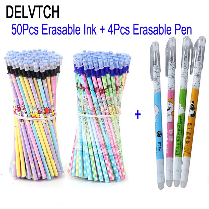 Стержни для ручки DELVTCH 50 + 4 шт./компл. стираемые с черными/голубыми чернилами 0,5 мм нейтральные стираемые гелевые стержни для ручек школьные к...
Стержни для ручки DELVTCH 50 + 4 шт./компл. стираемые с черными/голубыми чернилами 0,5 мм нейтральные стираемые гелевые стержни для ручек школьные к...