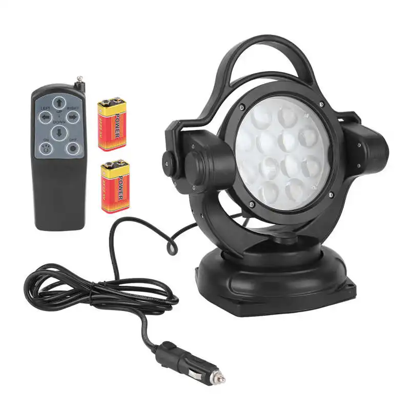 Boat Searchlight 60W 12-24V 6500LM 360 Degree Rotaty 12 LED Chips with Remote Control Outdoor Lamp
Boat Searchlight 60W 12-24V 6500LM 360 Degree Rotaty 12 LED Chips with Remote Control Outdoor Lamp