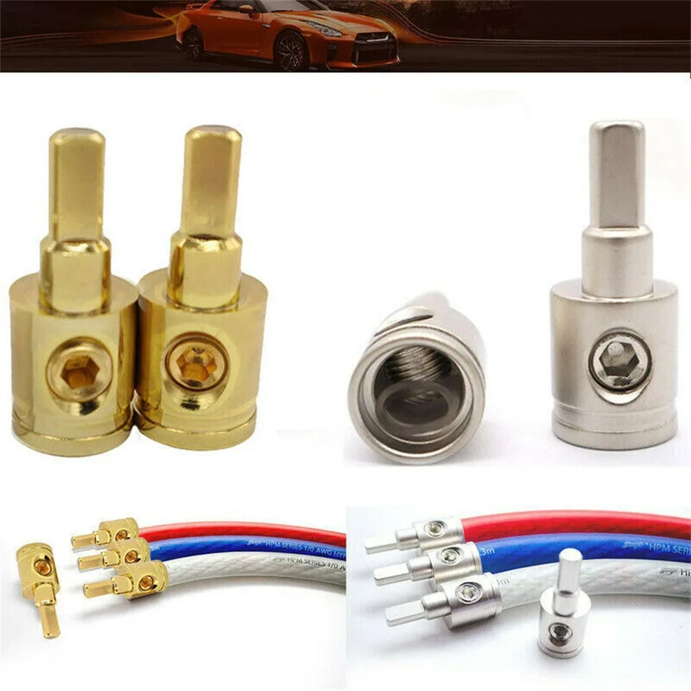 1 Pair Power Wire Reducer Power And Ground 1/0 Gauge To 4 Gauge Pin AWG Power Wire Reducer Zinc Alloy Car Audio Amp
1 Pair Power Wire Reducer Power And Ground 1/0 Gauge To 4 Gauge Pin AWG Power Wire Reducer Zinc Alloy Car Audio Amp