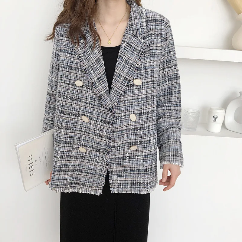 2020 Spring and Autumn New Popular Models Graceful Beard Double Breasted Suit Jacket Female Fashion Temperament Jumper
2020 Spring and Autumn New Popular Models Graceful Beard Double Breasted Suit Jacket Female Fashion Temperament Jumper