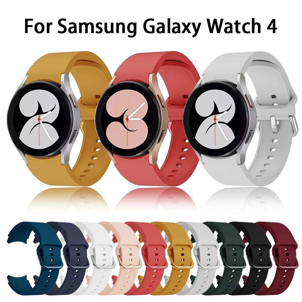 New Soft Silicone Strap For Samsung Galaxy Watch 4 Classic 42mm 46mm Bracelet 20mm Wrist Band For Galaxy Watch4 40mm 44mm Correa
New Soft Silicone Strap For Samsung Galaxy Watch 4 Classic 42mm 46mm Bracelet 20mm Wrist Band For Galaxy Watch4 40mm 44mm Correa