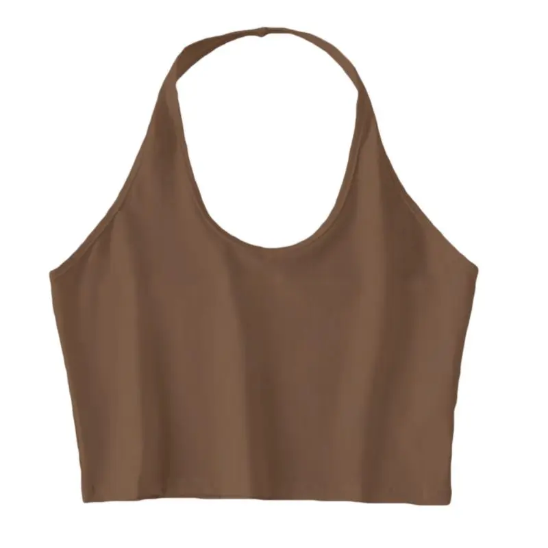 Women Halter Neck Sleeveless Crop Top Sexy Low Cut O Neck Solid Color Cami Tank Vest Backless Bodycon Basic Bralette
Women Halter Neck Sleeveless Crop Top Sexy Low Cut O Neck Solid Color Cami Tank Vest Backless Bodycon Basic Bralette