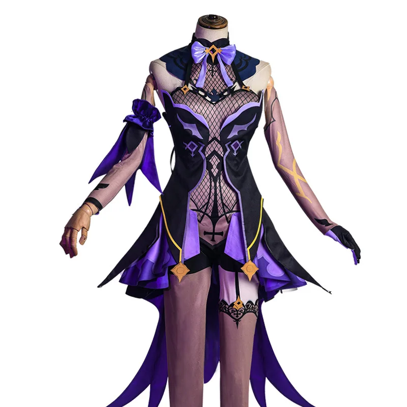 Game Genshin Impact Fischl Cosplay Costumes Suit Purple Dress Lovely Uniform Accessories Halloween Carnival Party Outfit Women
Game Genshin Impact Fischl Cosplay Costumes Suit Purple Dress Lovely Uniform Accessories Halloween Carnival Party Outfit Women