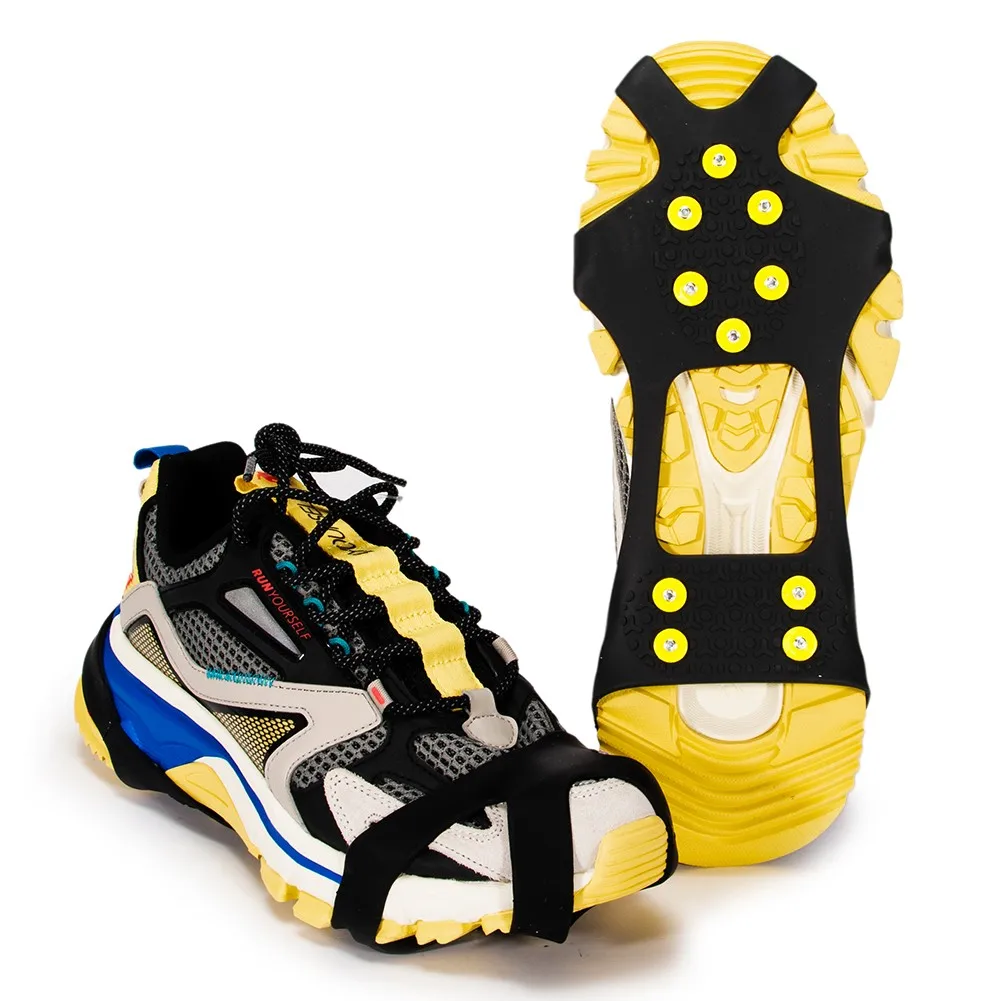 Winter Climbing Crampons 10 Studs Anti-Skid Snow Ice Hiking Shoe Spikes Ice Grips Cleats Anti Slip Shoes Boots Cover Equipments
Winter Climbing Crampons 10 Studs Anti-Skid Snow Ice Hiking Shoe Spikes Ice Grips Cleats Anti Slip Shoes Boots Cover Equipments