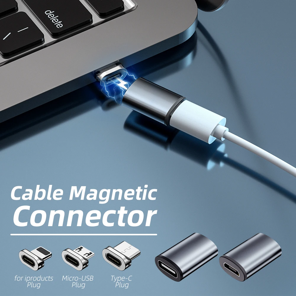 Магнитный Кабельный разъем Micro USB Type C кабель-преобразователь магнитное зарядное