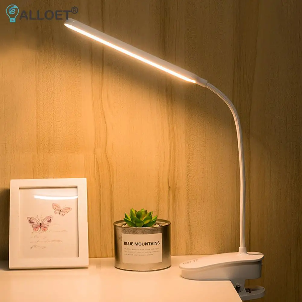 Rechargeable LED Desk lamp Flexible Study Reading Book Lights Eye Protect Table Lamp With Clip For Home Bedroom Study Lighting
Rechargeable LED Desk lamp Flexible Study Reading Book Lights Eye Protect Table Lamp With Clip For Home Bedroom Study Lighting