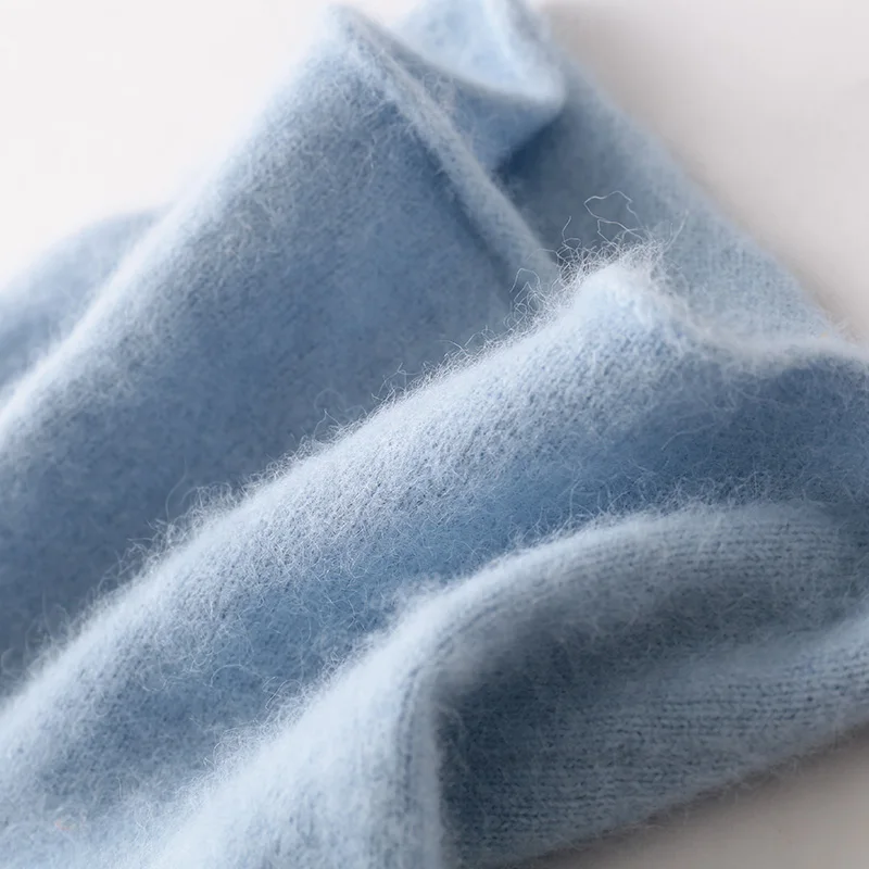 new pure mink cashmere high collar shirt collar piles of autumn and winter women's long-sleeved sweater warm sweater hedging
new pure mink cashmere high collar shirt collar piles of autumn and winter women's long-sleeved sweater warm sweater hedging