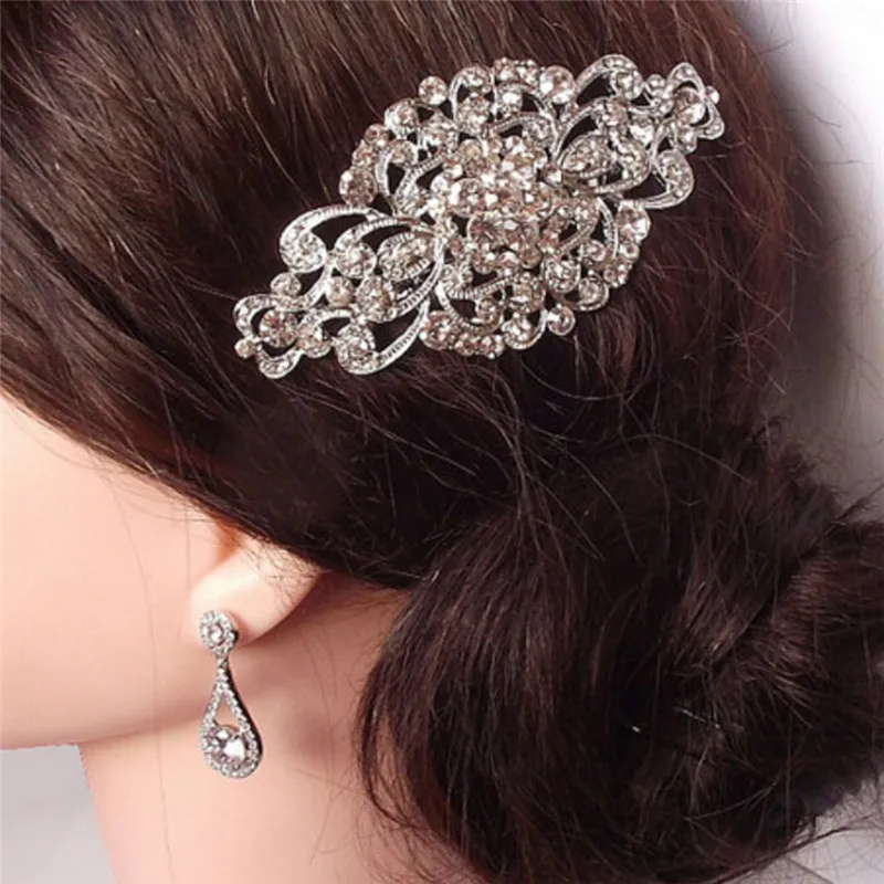 Bridal Wedding Crystal Rhinestone Flower Hair Clips Comb Hairpins for Women Girls Hair Styling Accessories
Bridal Wedding Crystal Rhinestone Flower Hair Clips Comb Hairpins for Women Girls Hair Styling Accessories