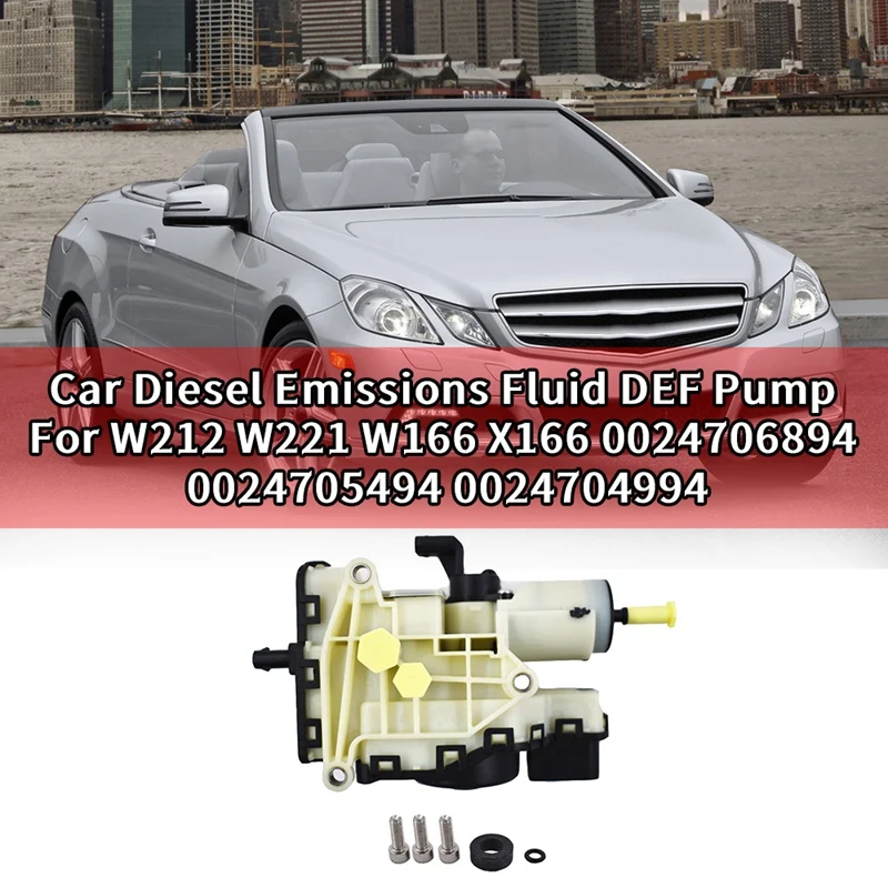 Car Crude Oil Emissions Fluid DEF Pump for Mercedes-Benz W212 W221 W166 X166 0024706894 0024705494 0024704994 V10680003
Car Crude Oil Emissions Fluid DEF Pump for Mercedes-Benz W212 W221 W166 X166 0024706894 0024705494 0024704994 V10680003