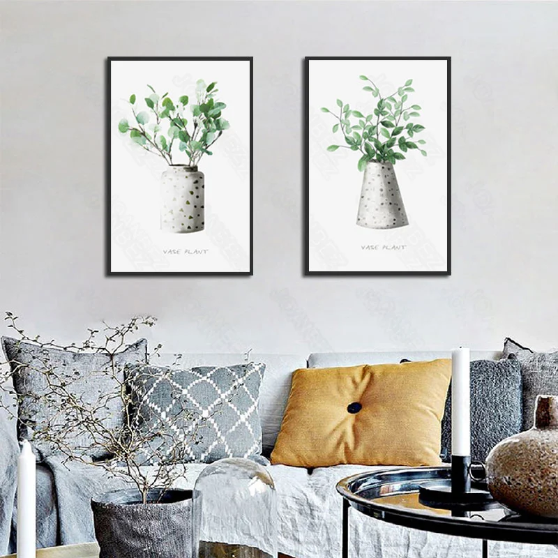 Modern realistic scene green plant white floor canvas painting simple mural sofa background wall art furniture decoration
Modern realistic scene green plant white floor canvas painting simple mural sofa background wall art furniture decoration