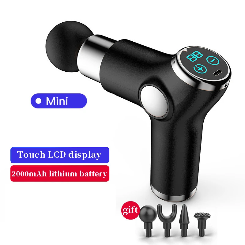 Mini Electric Massager LCD Massage Gun Portable Fascia Gun Muscle Meridian Health Sports Fitness Equipment Body Relaxation
Mini Electric Massager LCD Massage Gun Portable Fascia Gun Muscle Meridian Health Sports Fitness Equipment Body Relaxation