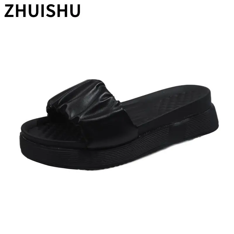 Women's Sandals 2021 New Sexy Design Pleated Platform Casual Sandals Outdoor Comfortable Wedges Open Toe Slippers Zapatos Mujer
Women's Sandals 2021 New Sexy Design Pleated Platform Casual Sandals Outdoor Comfortable Wedges Open Toe Slippers Zapatos Mujer