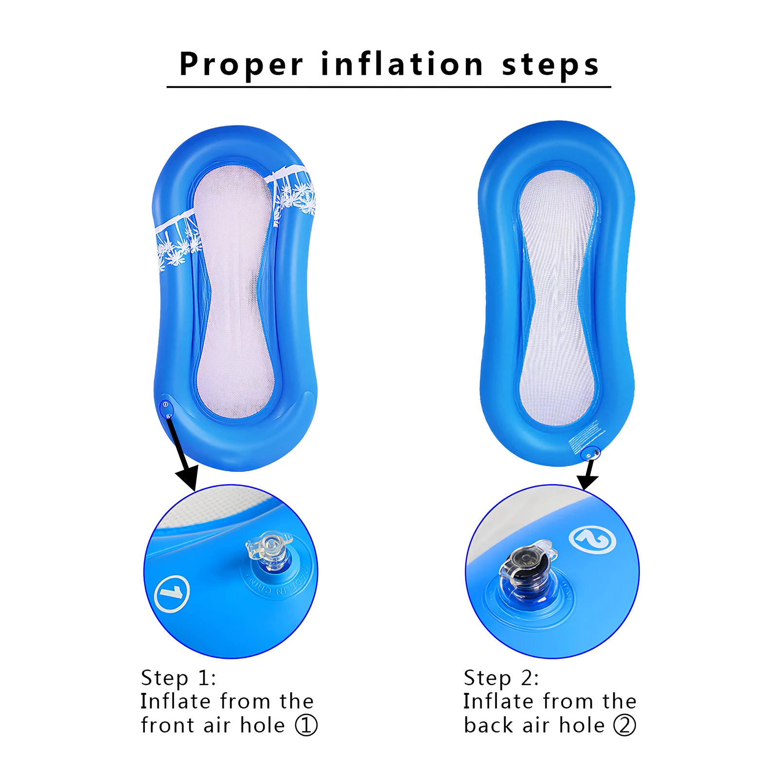 PVC Summer Floating Row Hammock Bed With Double Lids Nozzle Portable Water Floating Bed Inflatable Beach Pool Air Mattresses
PVC Summer Floating Row Hammock Bed With Double Lids Nozzle Portable Water Floating Bed Inflatable Beach Pool Air Mattresses