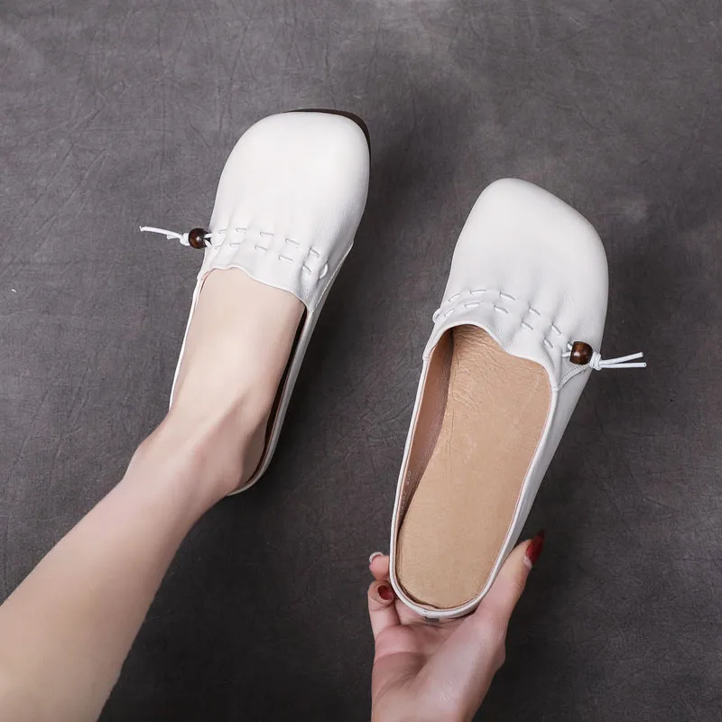 DRKANOL 2021 Fashion Summer Outside Half Slippers Women Slip On Genuine Leather Soft Bottom Slingback Casual Slides H2357
DRKANOL 2021 Fashion Summer Outside Half Slippers Women Slip On Genuine Leather Soft Bottom Slingback Casual Slides H2357