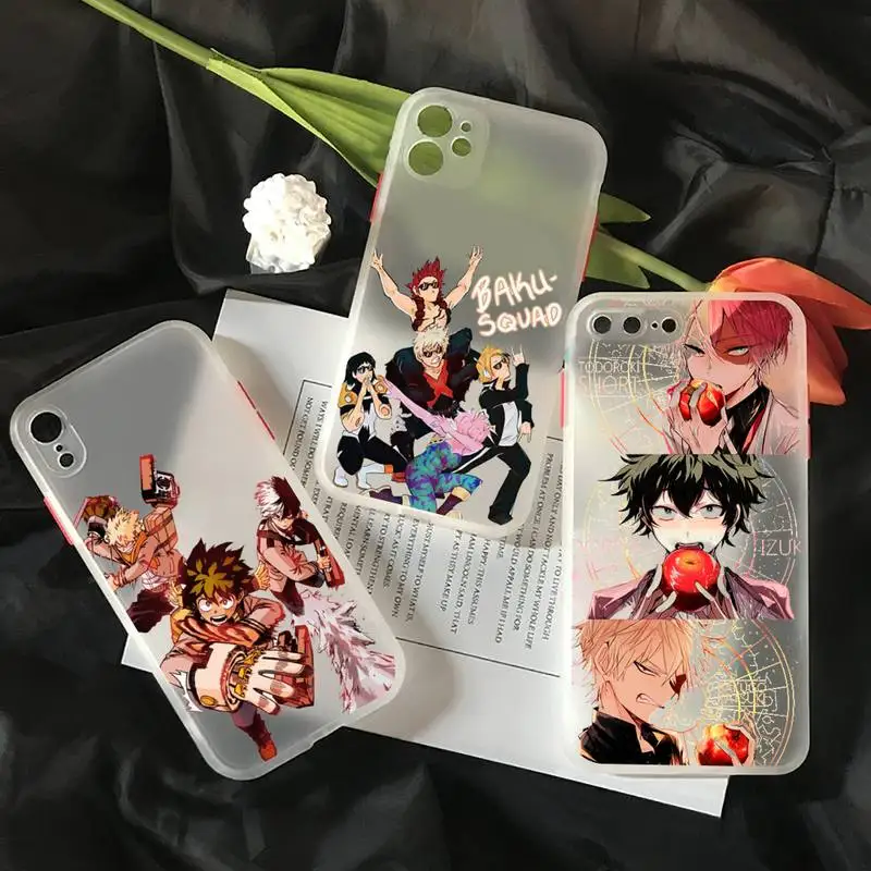 Anime My Hero Academia Phone Case matte transparent For iphone 7 8 11 12 plus mini x xs xr pro max cover
Anime My Hero Academia Phone Case matte transparent For iphone 7 8 11 12 plus mini x xs xr pro max cover