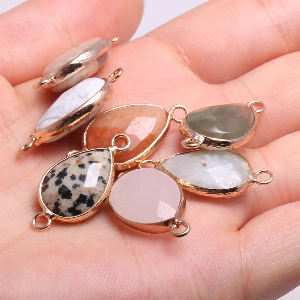 2Pcs Natural Stone Connector Water Drop Shape Faceted Gold Lace Agates Charms For Jewelry Making Bracelet Necklace Accessories
2Pcs Natural Stone Connector Water Drop Shape Faceted Gold Lace Agates Charms For Jewelry Making Bracelet Necklace Accessories