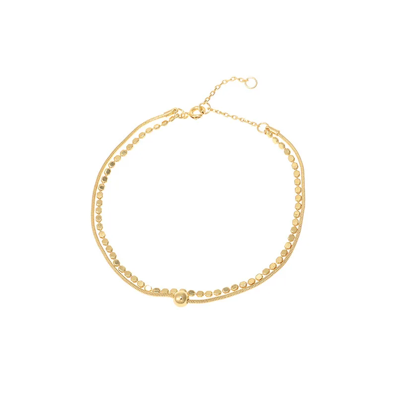 2020 New Simple Design Metal Round Beaded Double Layer Snake Chain Bracelet Bangles for Women Girl Summer Party Jewelry
2020 New Simple Design Metal Round Beaded Double Layer Snake Chain Bracelet Bangles for Women Girl Summer Party Jewelry