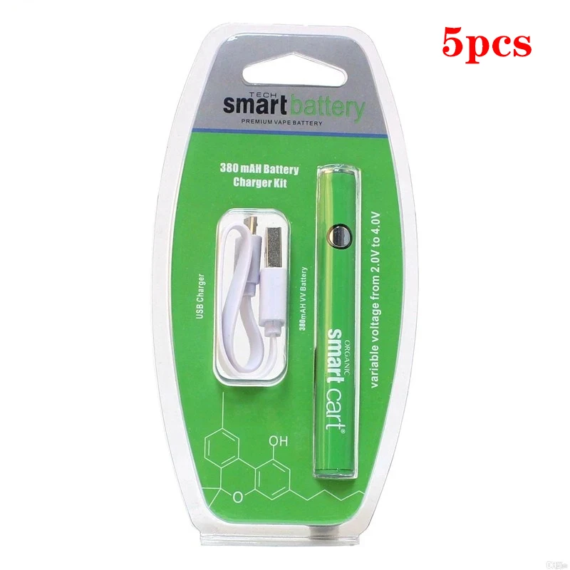 5pcs E Cigarette Vape Smart Cart Battery 380mah Variable Voltage Preheat Bottom USB Charger Vape Battery For Thick Oil Cartridge
5pcs E Cigarette Vape Smart Cart Battery 380mah Variable Voltage Preheat Bottom USB Charger Vape Battery For Thick Oil Cartridge
