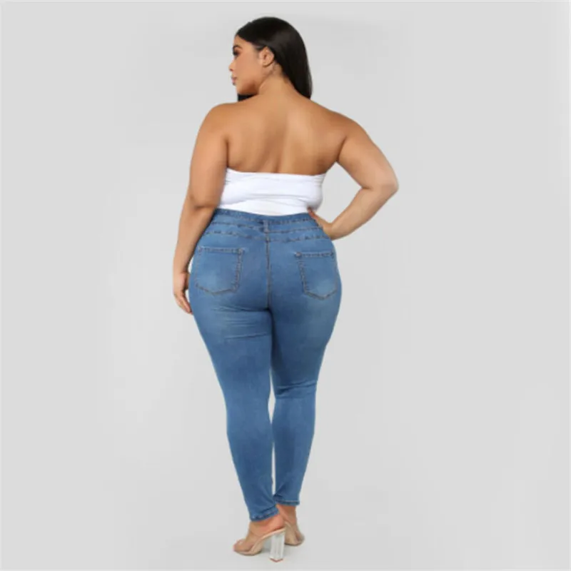 2021 Plus Size Jeans Women Oversized High Waist Ripped Skinny Jeans Casual Triple Breasted Stretch Slim Denim Pencil Pants S-4XL
2021 Plus Size Jeans Women Oversized High Waist Ripped Skinny Jeans Casual Triple Breasted Stretch Slim Denim Pencil Pants S-4XL