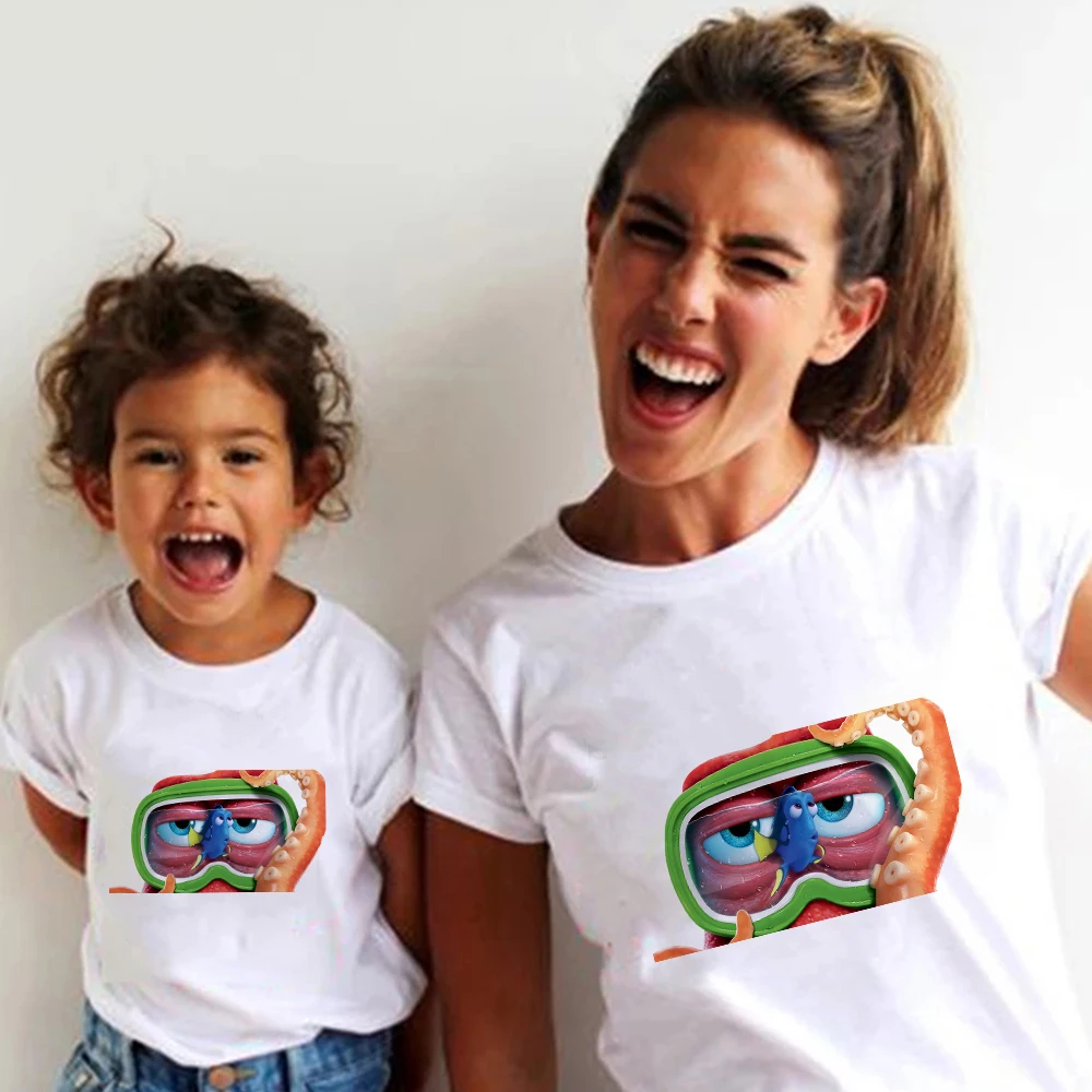 Disney Finding Nemo Family Matching Outfits Shirts Women 2021 Summer Casual T-shirt Aesthetic Clothes Mom and Daughter Equal
Disney Finding Nemo Family Matching Outfits Shirts Women 2021 Summer Casual T-shirt Aesthetic Clothes Mom and Daughter Equal