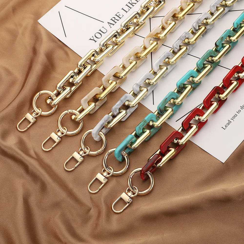 Vintage Fashion Ladies One Shoulder Handbag Bag Chain Accessories Acrylic Resin Golden Chain Replacement Unfading Thick Chain
Vintage Fashion Ladies One Shoulder Handbag Bag Chain Accessories Acrylic Resin Golden Chain Replacement Unfading Thick Chain