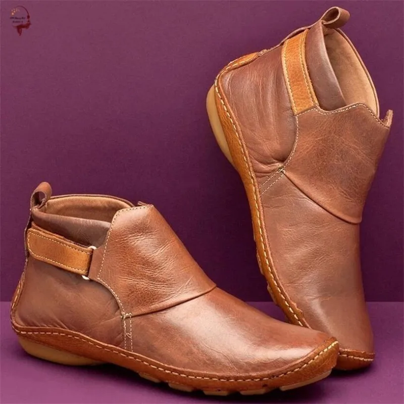 Explosion style autumn and winter large size women's boots retro flat ankle boots soft upper round head ankle boots for women
Explosion style autumn and winter large size women's boots retro flat ankle boots soft upper round head ankle boots for women