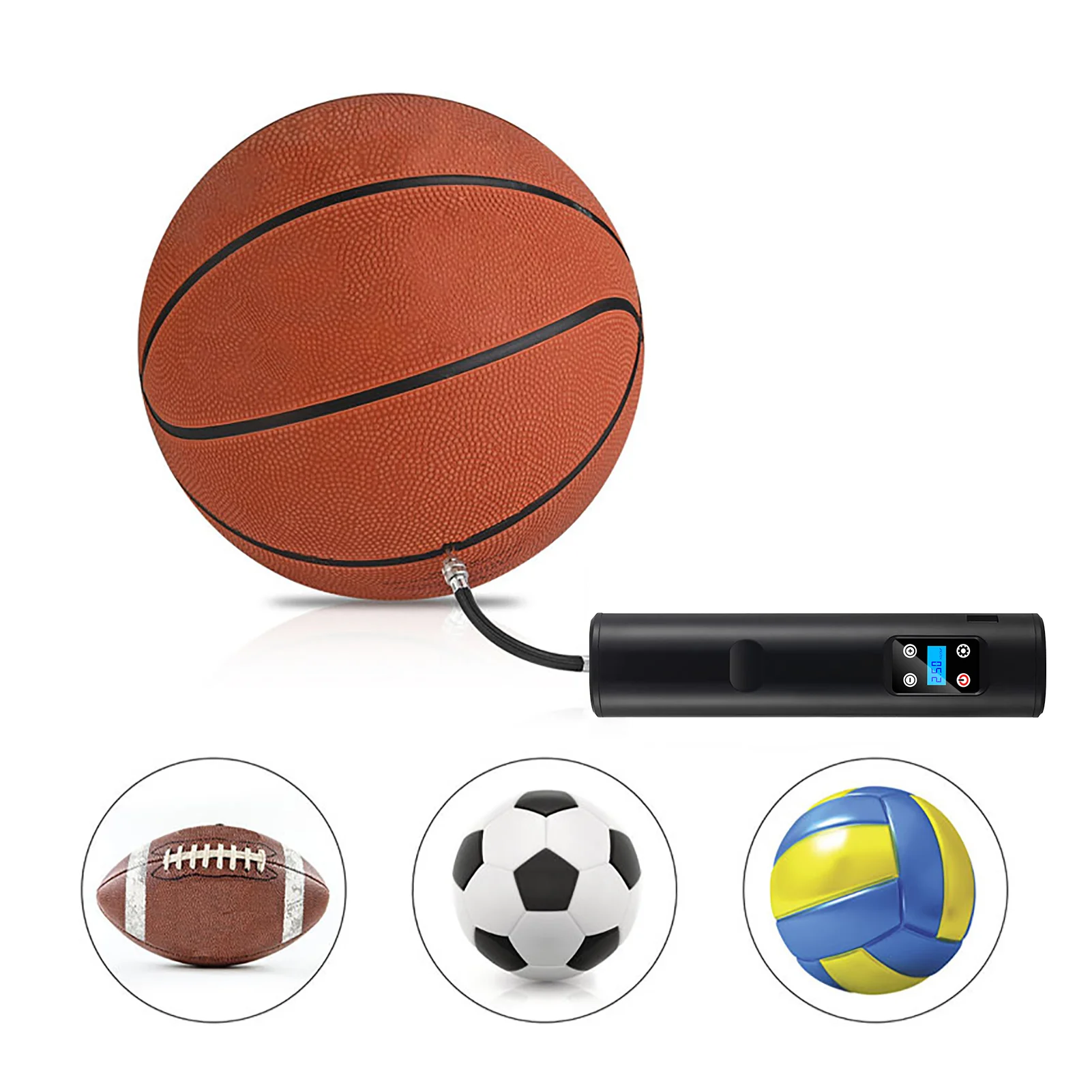 Portable Car Air Compressor Electric Wireless Tire Inflator Air Pump Rechargeable Digital 150PSI Auto For Car Motorcycle Balls
Portable Car Air Compressor Electric Wireless Tire Inflator Air Pump Rechargeable Digital 150PSI Auto For Car Motorcycle Balls