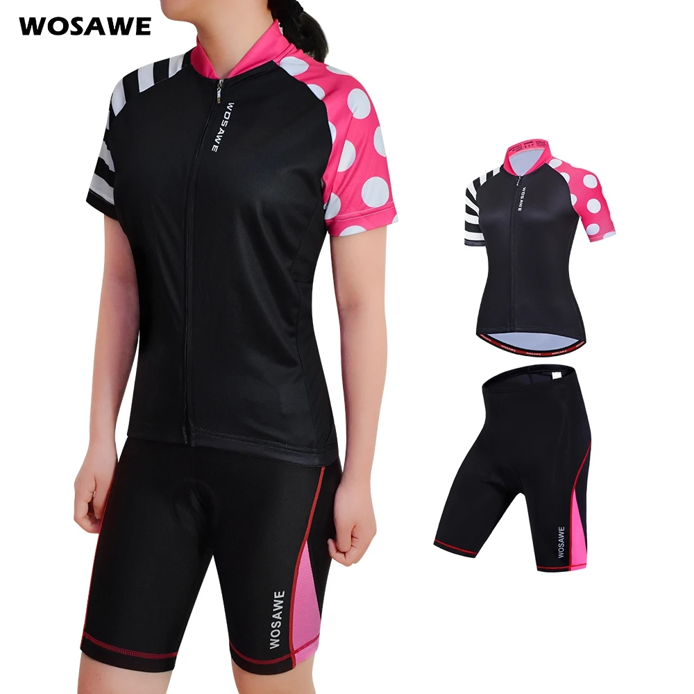 WOSAWE Cycling Jersey Set Women Top T-Shirts MTB Downhill Gel Padded Shorts Skirts Kit Sweat Bicycle Bike Sports Clothing Suit
WOSAWE Cycling Jersey Set Women Top T-Shirts MTB Downhill Gel Padded Shorts Skirts Kit Sweat Bicycle Bike Sports Clothing Suit