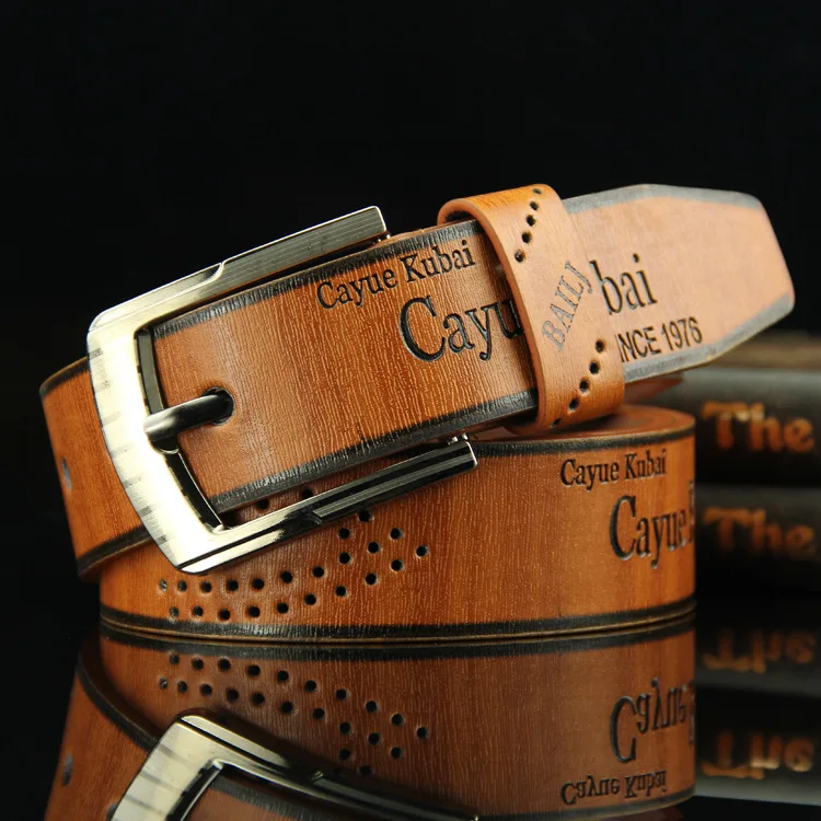 New Men's Belt Pin Buckle Letters Brown Jeans Belt Casual Fashion Antique Retro Hollow Good Quality Male Burst Models Belt
New Men's Belt Pin Buckle Letters Brown Jeans Belt Casual Fashion Antique Retro Hollow Good Quality Male Burst Models Belt