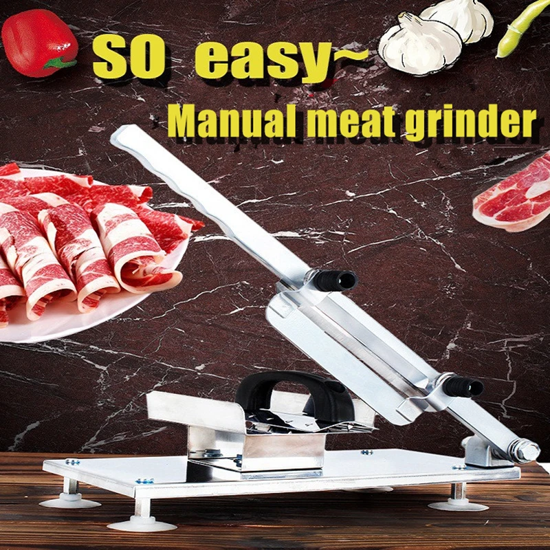 Household Manual Food Fruit Slicer Lamb Beef Slicer Frozen Meat Cutting Machine Mutton Roll Cutter Adjustable Thickness
Household Manual Food Fruit Slicer Lamb Beef Slicer Frozen Meat Cutting Machine Mutton Roll Cutter Adjustable Thickness