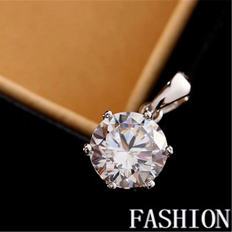 Necklaces Pendants Women S925 Silver 6 Claws 1.5ct Cubic Zirconia Pendant Classic Fine Jewelry Bridal Wedding Accessories 
Necklaces Pendants Women S925 Silver 6 Claws 1.5ct Cubic Zirconia Pendant Classic Fine Jewelry Bridal Wedding Accessories