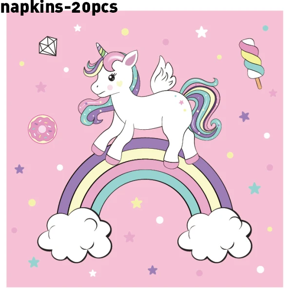 20pcs Pink Unicorn Happy Birthday Party Napkins for Baby Shower Wedding Rainbow Unicorn Disposable Tableware Sets Napkins
20pcs Pink Unicorn Happy Birthday Party Napkins for Baby Shower Wedding Rainbow Unicorn Disposable Tableware Sets Napkins