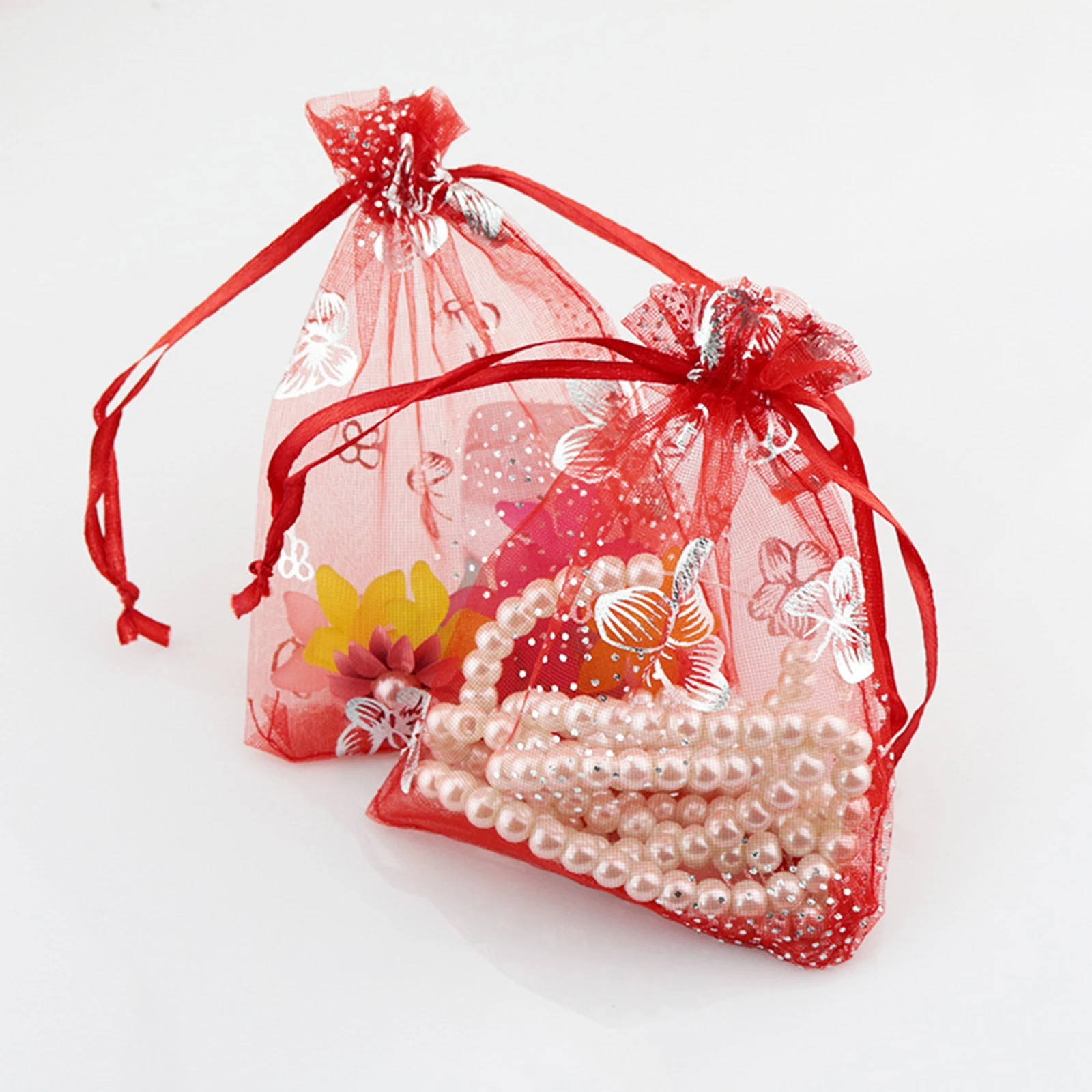 DoreenBeads Transparent Color Organza Drawstring Bags White Butterfly Pattern Bronzing Jewelry Bag 4 Size , 20 PCs
DoreenBeads Transparent Color Organza Drawstring Bags White Butterfly Pattern Bronzing Jewelry Bag 4 Size , 20 PCs