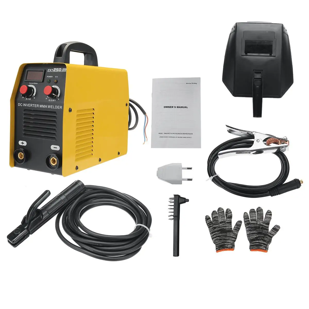 4500W 250A Electric Arc Welder Welding Machine Portable IGBT Inverter ARC MMA Stick Welder for DIY Welding Electrical Working
4500W 250A Electric Arc Welder Welding Machine Portable IGBT Inverter ARC MMA Stick Welder for DIY Welding Electrical Working