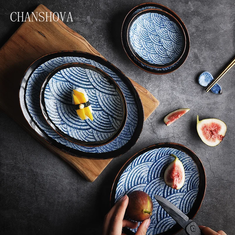 CHANSHOVA Chinese Retro Style Handmade Under Glazed Painted Ceramic Plate Oval Dinner Plates Dessert Tray Porcelain Dishes H232
CHANSHOVA Chinese Retro Style Handmade Under Glazed Painted Ceramic Plate Oval Dinner Plates Dessert Tray Porcelain Dishes H232