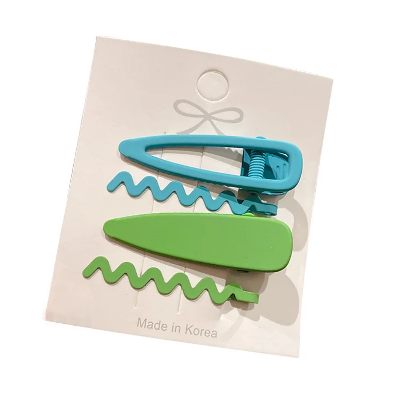4 PCS Set Of Candy Color Wave Hairpin Cute Japanese And Korean Side Clip Girl Straight Clip Barrettes Fashion Accessories
4 PCS Set Of Candy Color Wave Hairpin Cute Japanese And Korean Side Clip Girl Straight Clip Barrettes Fashion Accessories