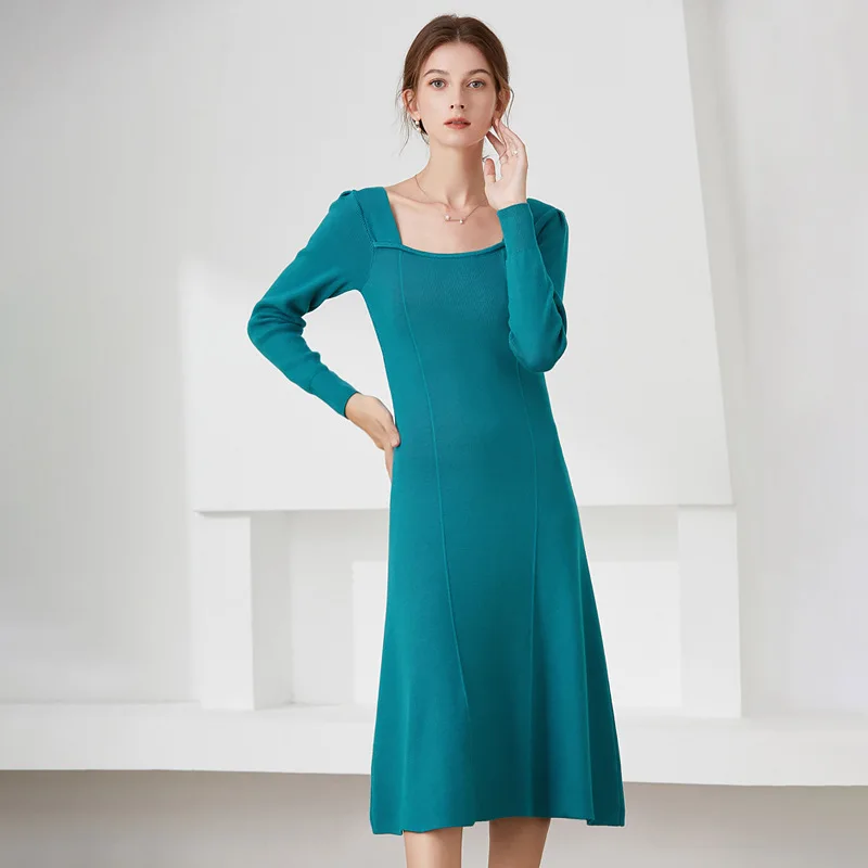 Women's spring and autumn new dress u-neck knitted sweater dress mid-length outer wear autumn and winter skirt trend sweet
Women's spring and autumn new dress u-neck knitted sweater dress mid-length outer wear autumn and winter skirt trend sweet