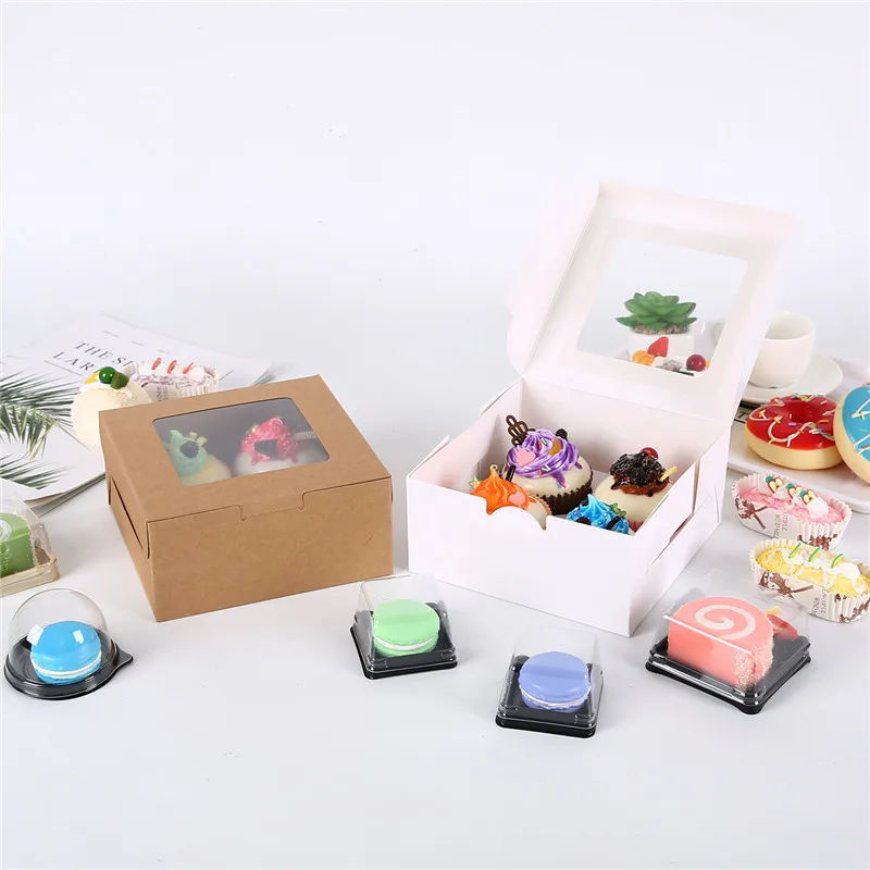 10Pcs Kraft Paper Cupcake Packing Box with Window Muffin Cookies Candy Box Cardboard Cake box for Wedding Party 16*16*7.5cm
10Pcs Kraft Paper Cupcake Packing Box with Window Muffin Cookies Candy Box Cardboard Cake box for Wedding Party 16*16*7.5cm