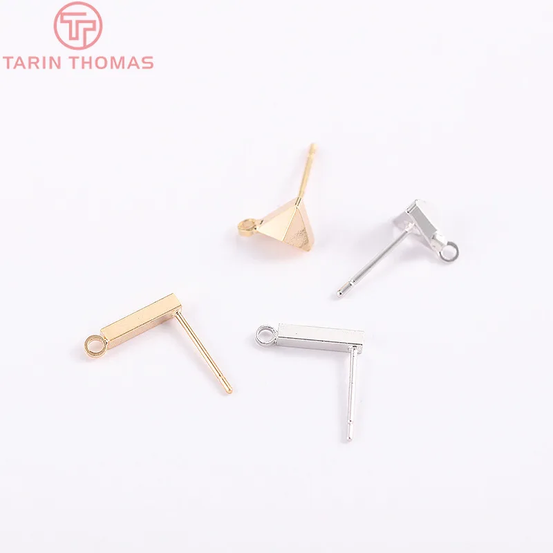 10 -piece 24 -carat Gold Color Coated Brass Place Bar Or Triangle Stud Earrings High Quality Diy Jewelry Accessories
10 -piece 24 -carat Gold Color Coated Brass Place Bar Or Triangle Stud Earrings High Quality Diy Jewelry Accessories