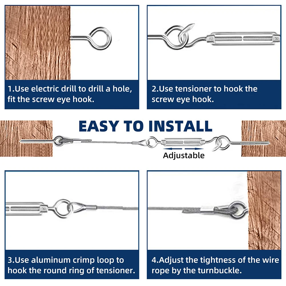 15/25/30m Wire Rope Cable Hooks Hanging Kit Flexible PVC Coated Stainless Steel Clothesline
15/25/30m Wire Rope Cable Hooks Hanging Kit Flexible PVC Coated Stainless Steel Clothesline
