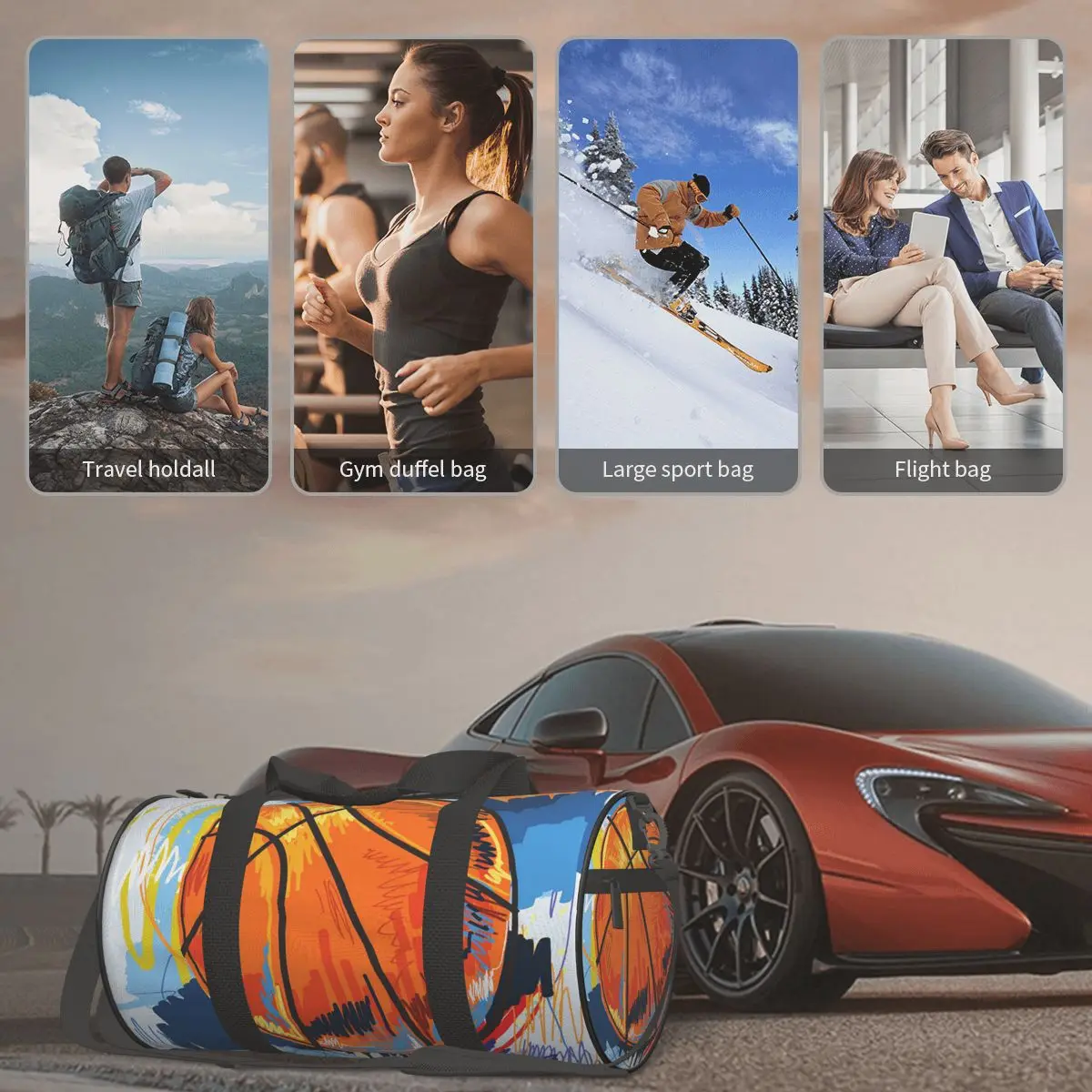 Travel Bag Basketball Painting Weekend Duffle Bag Fashion Multifunctional Hand Luggage Shoulder Bag Drop shipping
Travel Bag Basketball Painting Weekend Duffle Bag Fashion Multifunctional Hand Luggage Shoulder Bag Drop shipping