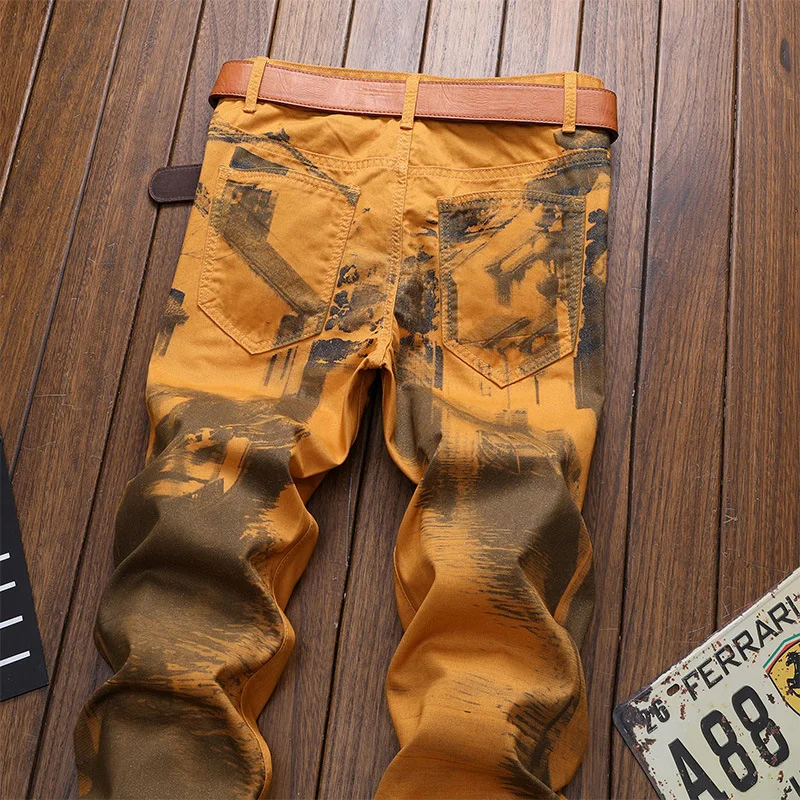 Spijkerbroeken Heren New Printed Mens Jeans Slim Fit Fashion Casual Ropa Para Hombre Stretch Stretch Jeans Men's Denim Trousers
Spijkerbroeken Heren New Printed Mens Jeans Slim Fit Fashion Casual Ropa Para Hombre Stretch Stretch Jeans Men's Denim Trousers