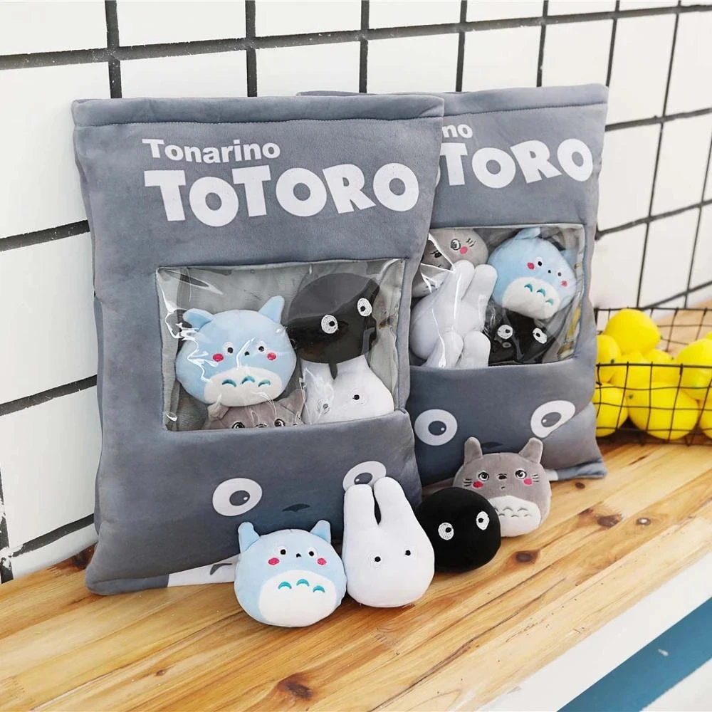 8 шт./лот 4 вида конструкций креативные плюшевые игрушки Totoro закуска Подушка куклы